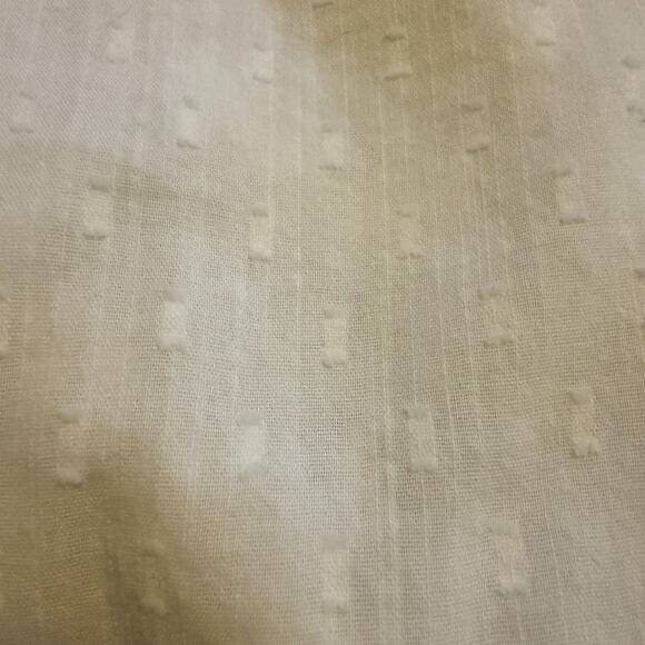 Old Navy Oversized Textured Clip Dot Button Down Milk Maid Blouse Women's XXL - Picture 9 of 9